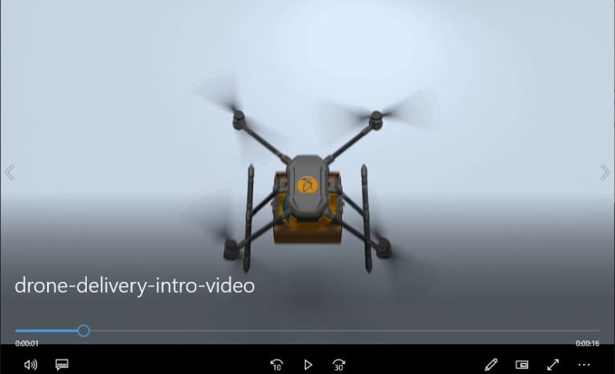 Gig Preview - Put you logo on drone delivery intro video