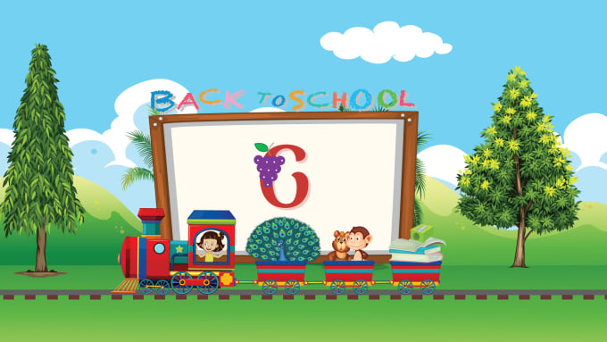 Gig Preview - Create for 120 seconds kids learning video