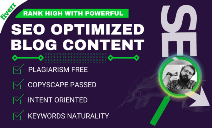 Gig Preview - Do SEO optimized content and blog writing for your site