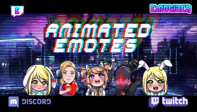 Gig Preview - Make animated emotes twitch, discord,facebook, etc