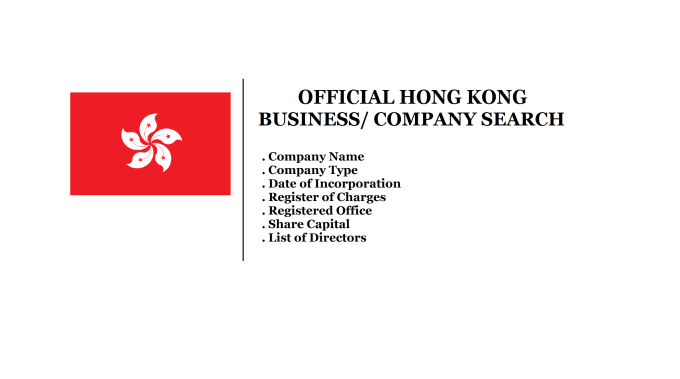 Gig Preview - Do an official company background search in hong kong