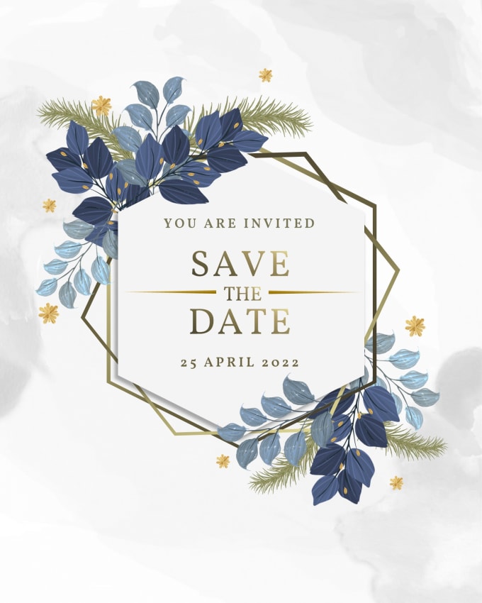 Gig Preview - Create elegant wedding video invitation