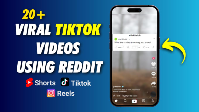 Gig Preview - Create viral tiktok videos using reddit content