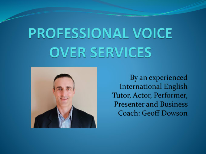 Gig Preview - Do professional english voice overs for any requirement