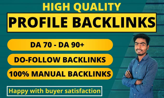 Gig Preview - Manually create high quality dofollow SEO profile backlinks to boost ranking