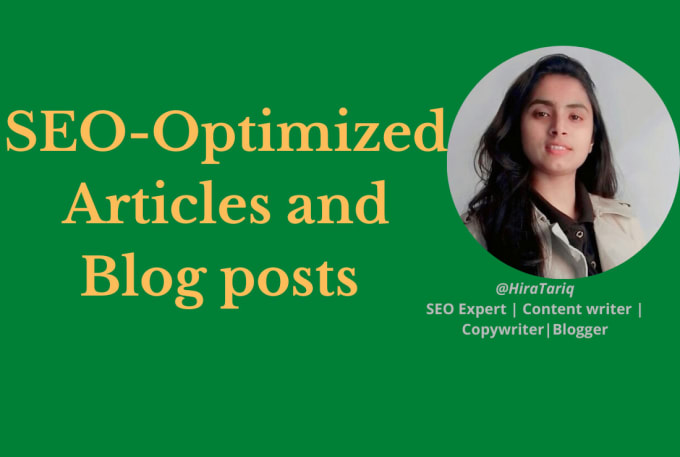 Gig Preview - Write SEO friendly articles and blog post