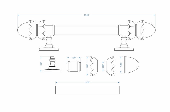 Gig Preview - Make 2d sketch of all kinds of products