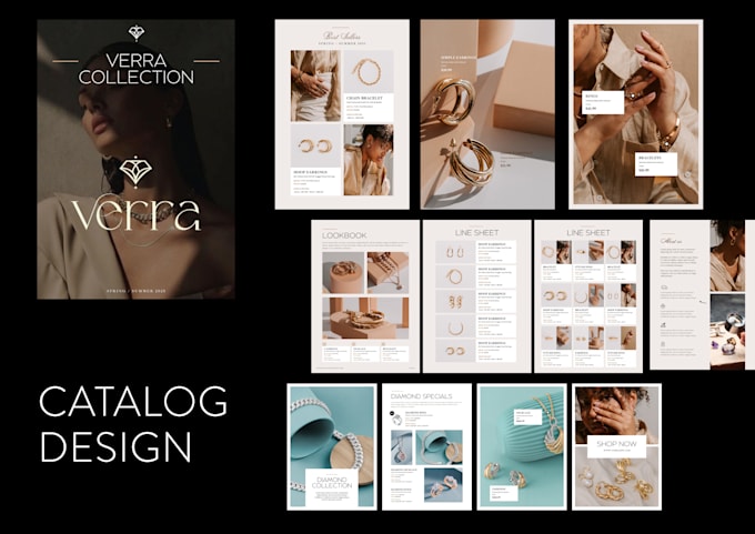 Gig Preview - Design lookbook, sell sheet, line sheet, price sheet, product catalog