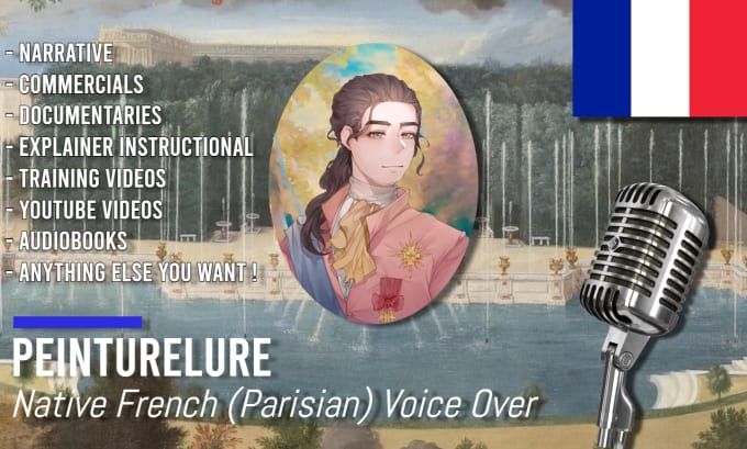 Gig Preview - Record a native french voice for your projects