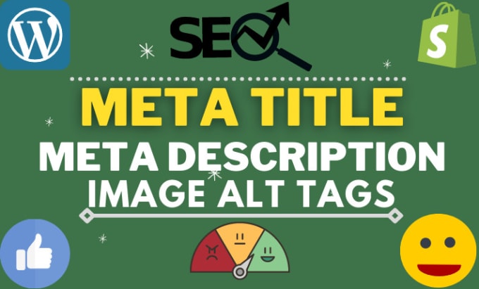 Gig Preview - Write SEO meta tags, title, description, and images alt tags