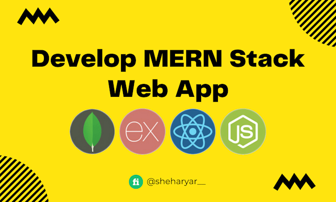 Gig Preview - Do mern stack website as mern stack developer node react mongodb express