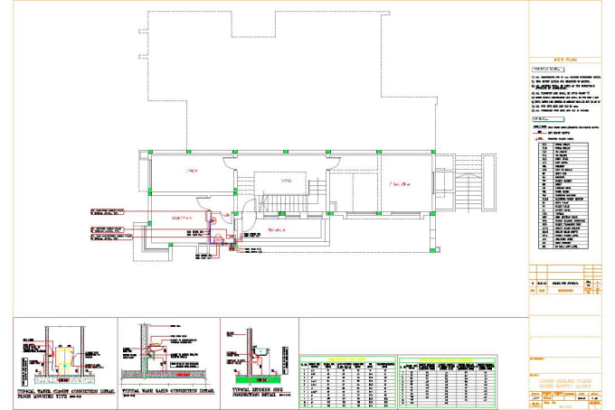 Gig Preview - Do plumbing system design and drawings on autocad