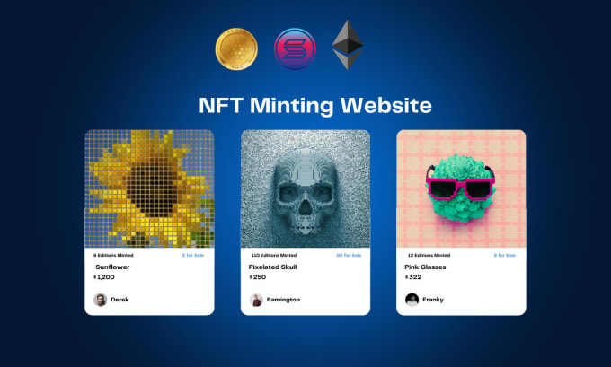 Gig Preview - Develop nft minting, solana nft website,nft mint engine