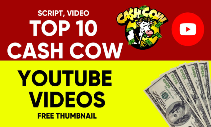 Gig Preview - Edit, cut your top 10 cash cow videos, tiktok shorts videos