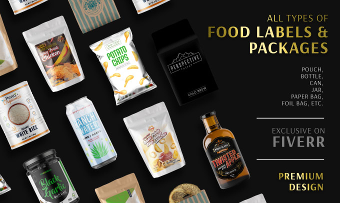 Gig Preview - Design modern, premium food packaging and label designs