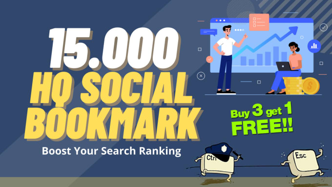 Gig Preview - 15000 HQ social bookmarks backlinks for website and youtube