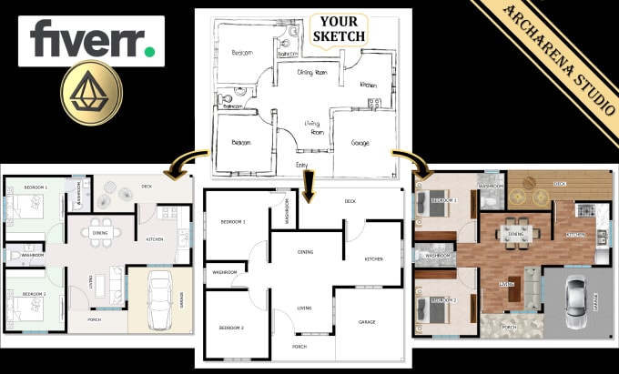 Gig Preview - Make 2d floor plan