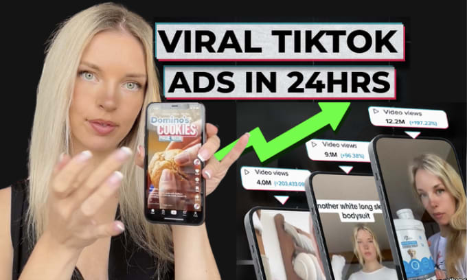 Gig Preview - Create ugc viral tiktok video ads for your products in 24 hours