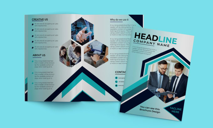 Gig Preview - Create design business brochure company profile multi page brochure