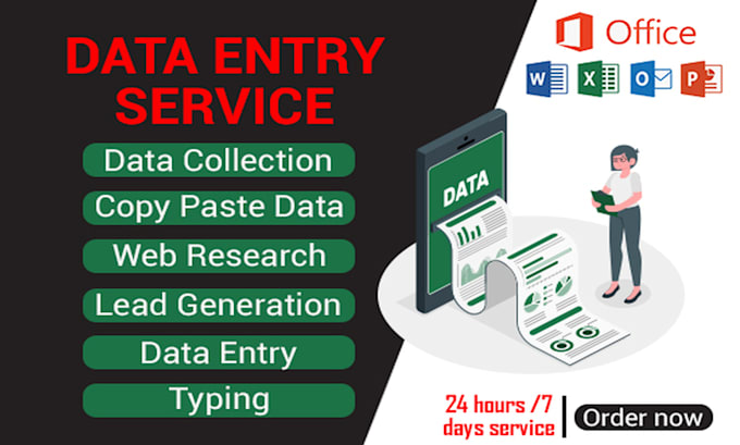 Gig Preview - Do ms excel data entry