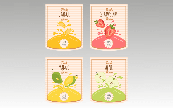 Gig Preview - Design a modern food product packaging label