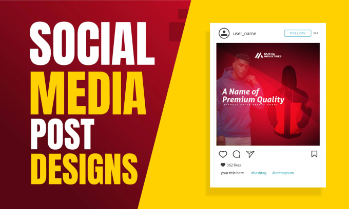 Gig Preview - Create stunning social media posts for your brand