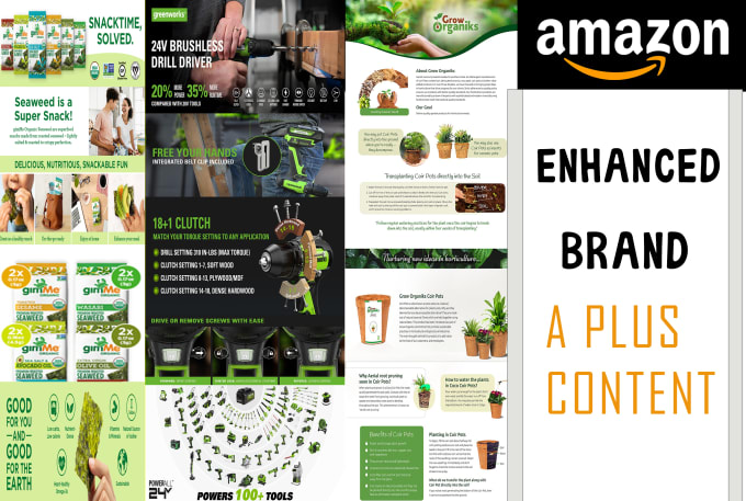 Gig Preview - Design enhanced amazon a plus branded content ebc