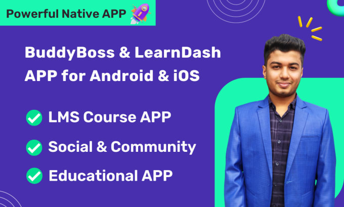 Gig Preview - Build buddyboss app or learndash app for android and ios