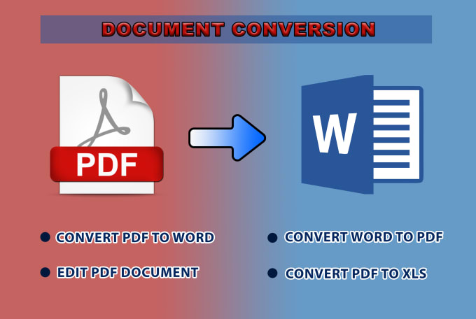 Gig Preview - Convert jpg to pdf, pdf to word, excel to png within 10 min