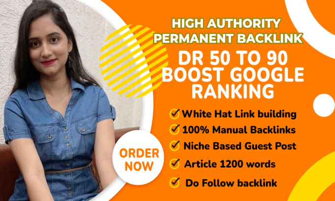 Gig Preview - Build SEO backlinks through blogger outreach high quality link building service