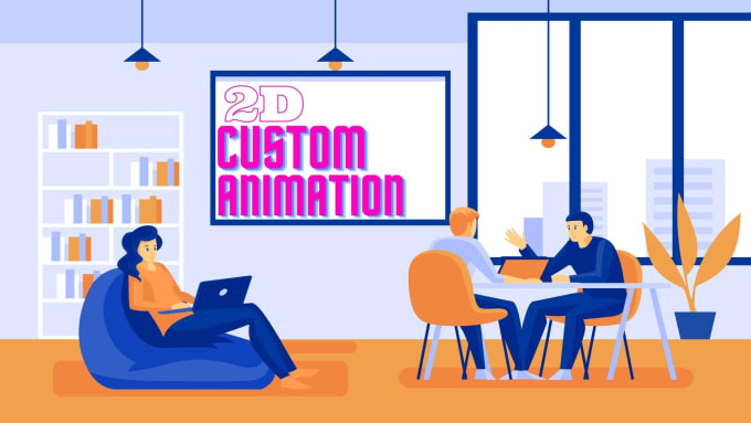 Gig Preview - Create custom 2d character animation and cartoon animation video