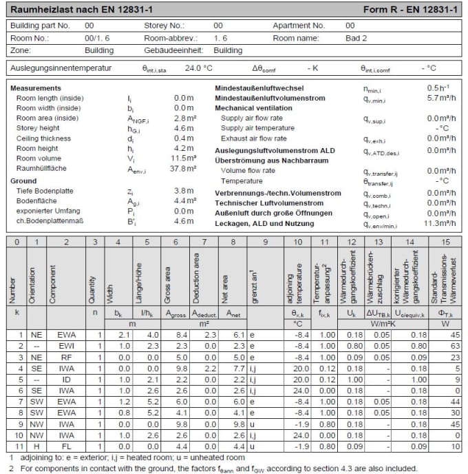 Gig Preview - Calculate heating and cooling loads for your project