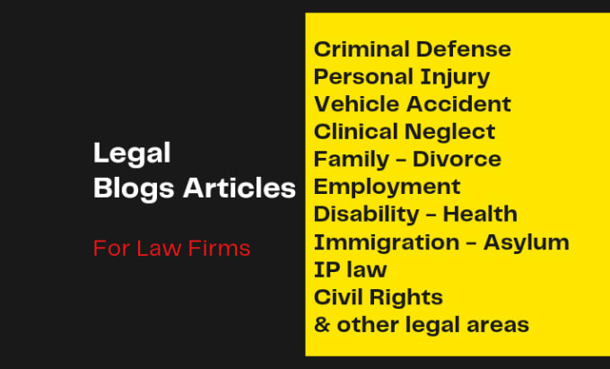 Bestseller - write seo legal articles and blogs for law offices