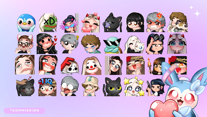 Bestseller - create animated custom twitch emotes and sub bagdes