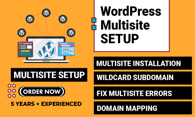 Gig Preview - Setup wordpress multisite with subdomains and subdirectories