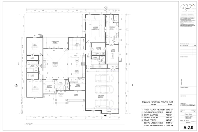 Gig Preview - Do floor plan for builder and contractor in autocad or revit