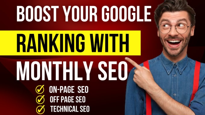 Gig Preview - Do on page onsite complete monthly SEO service for google top ranking