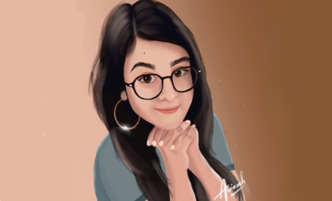 Gig Preview - Create catchy vector portrait and digital painting