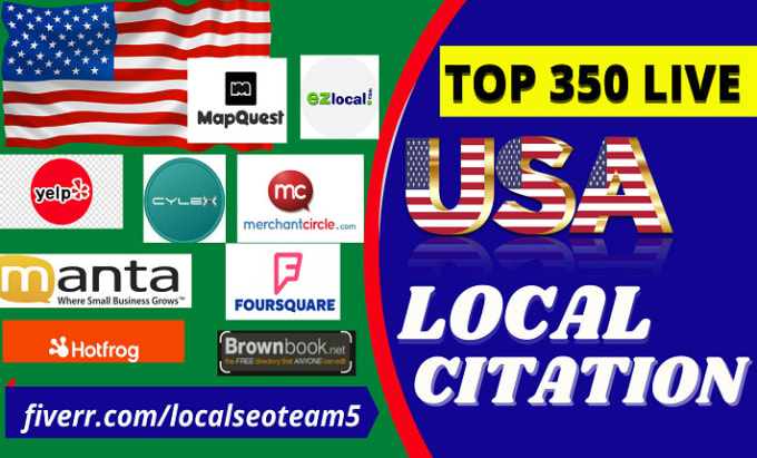 Gig Preview - List your business in 350 USA local citations