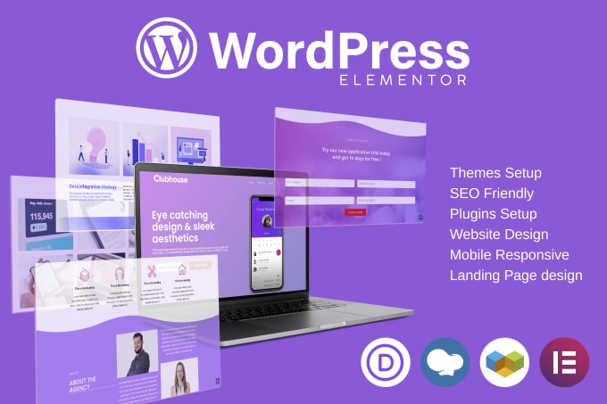 Gig Preview - Do professional wordpress website by elementor or divi