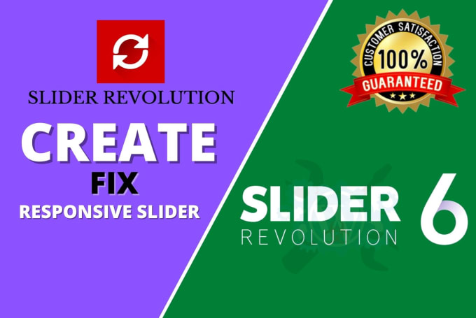 Gig Preview - Create responsive wordpress revolution slider 6 or fix the error