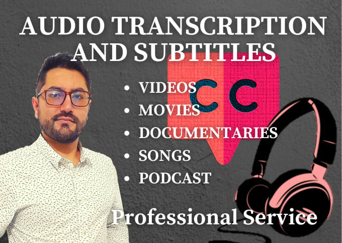 Gig Preview - Accurately transcribe your audio with subtitles