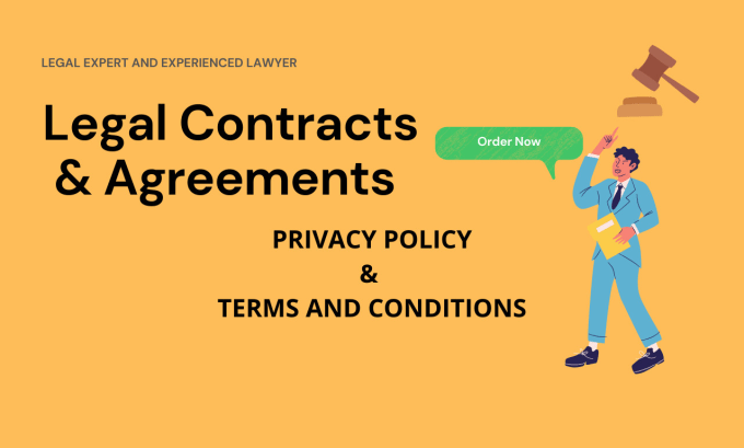 Gig Preview - Write legal contract terms and conditions and privacy policy