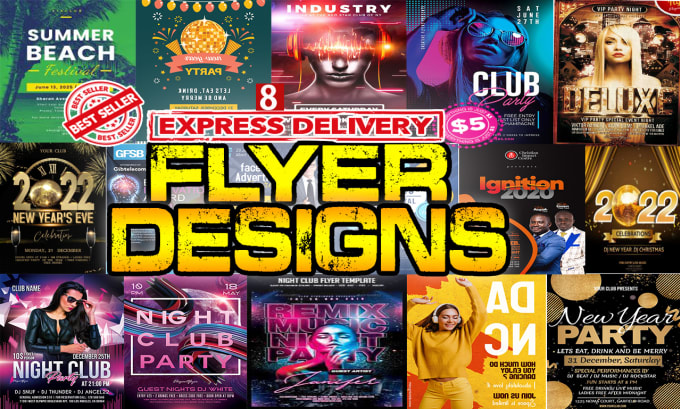 Bestseller - flyer, poster, leaflet, instagram post and facebook add design