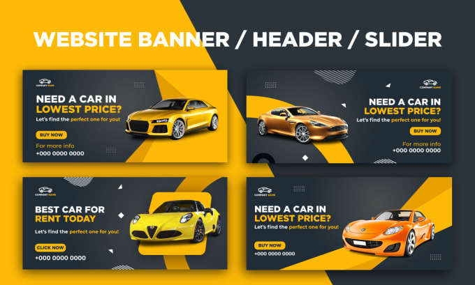 Bestseller - design stunning website banner, slider, header, web banners