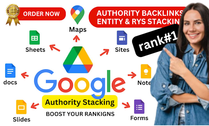 Bestseller - create powerful google stacking authority stacking omg rys for local seo