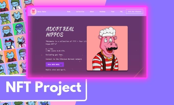 Gig Preview - Create nft minting website based on ethereum or polygon