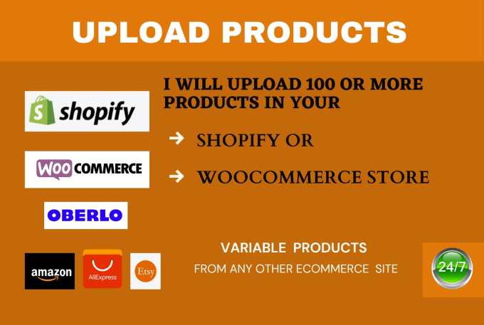 Bestseller - do  product or upload listing and manage your woocommerce shopify store website