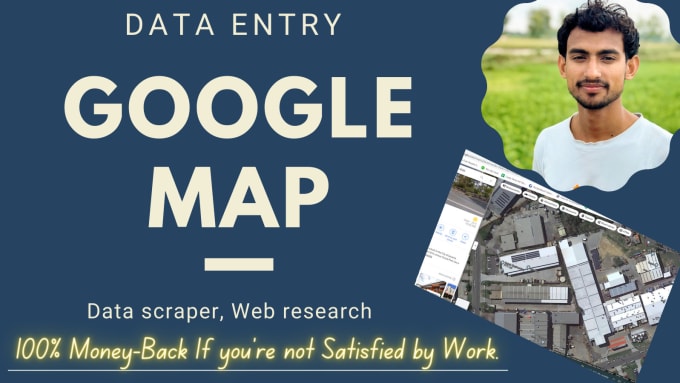 Gig Preview - Google map, data scraper, web research URL