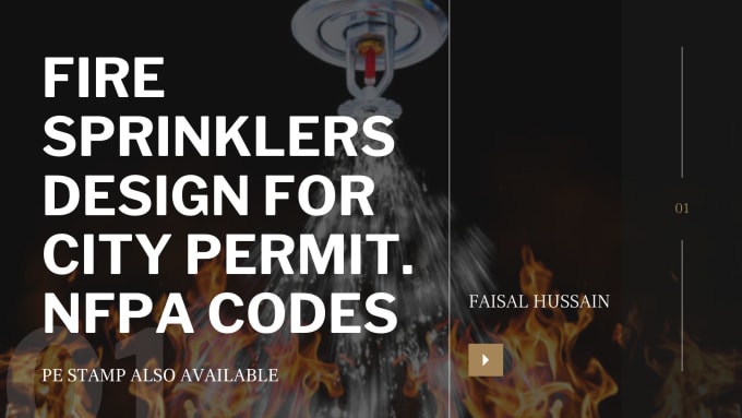 Gig Preview - Do fire sprinklers design and pe stamp for city permit